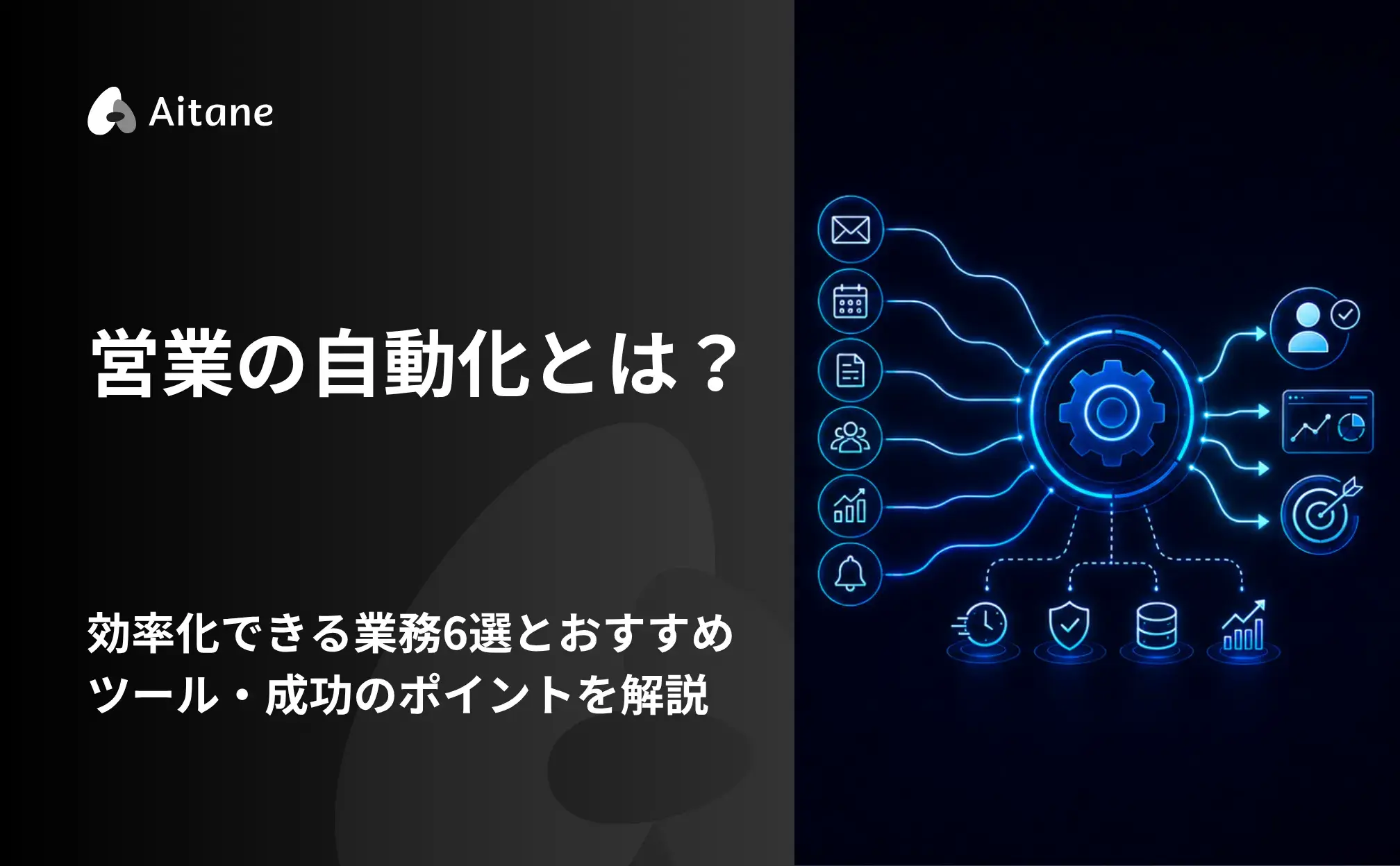 営業の自動化とは？効率化できる業務6選とおすすめツール・成功のポイントを解説‐Aitane