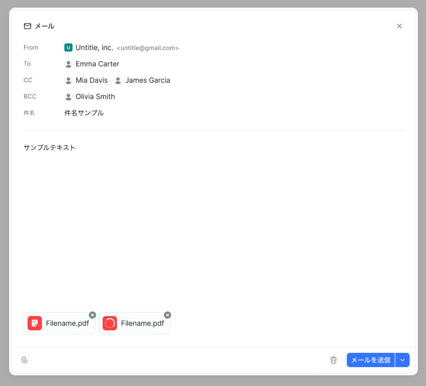 The "v" next to the send button lets you schedule the send